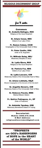 Statement of the Religious Discernment Group on the perjury .